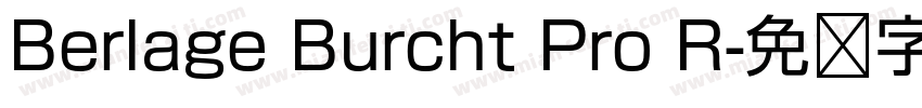 Berlage Burcht Pro R字体转换